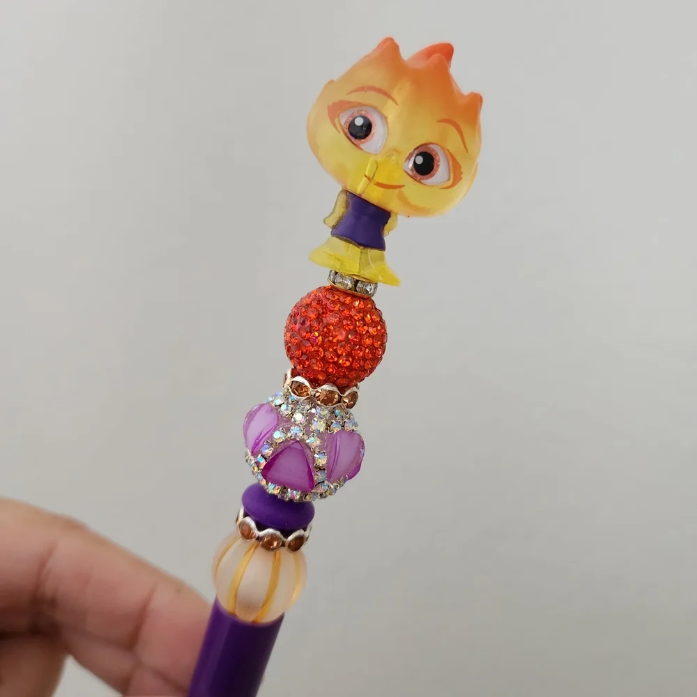 Disney Doorable Elemental Custom Beaded Black Ink Pen